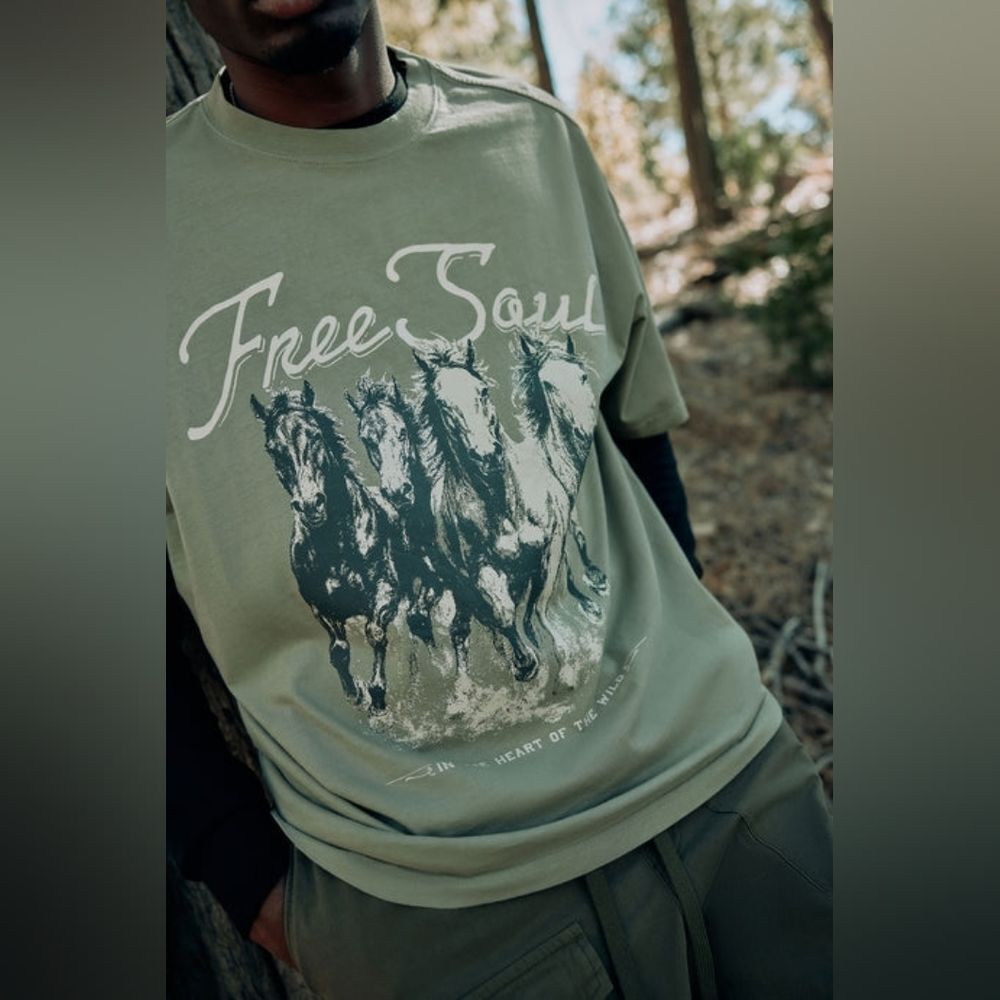 Free Soul Oversized Short Sleeve Tee - Picture 4 of 4